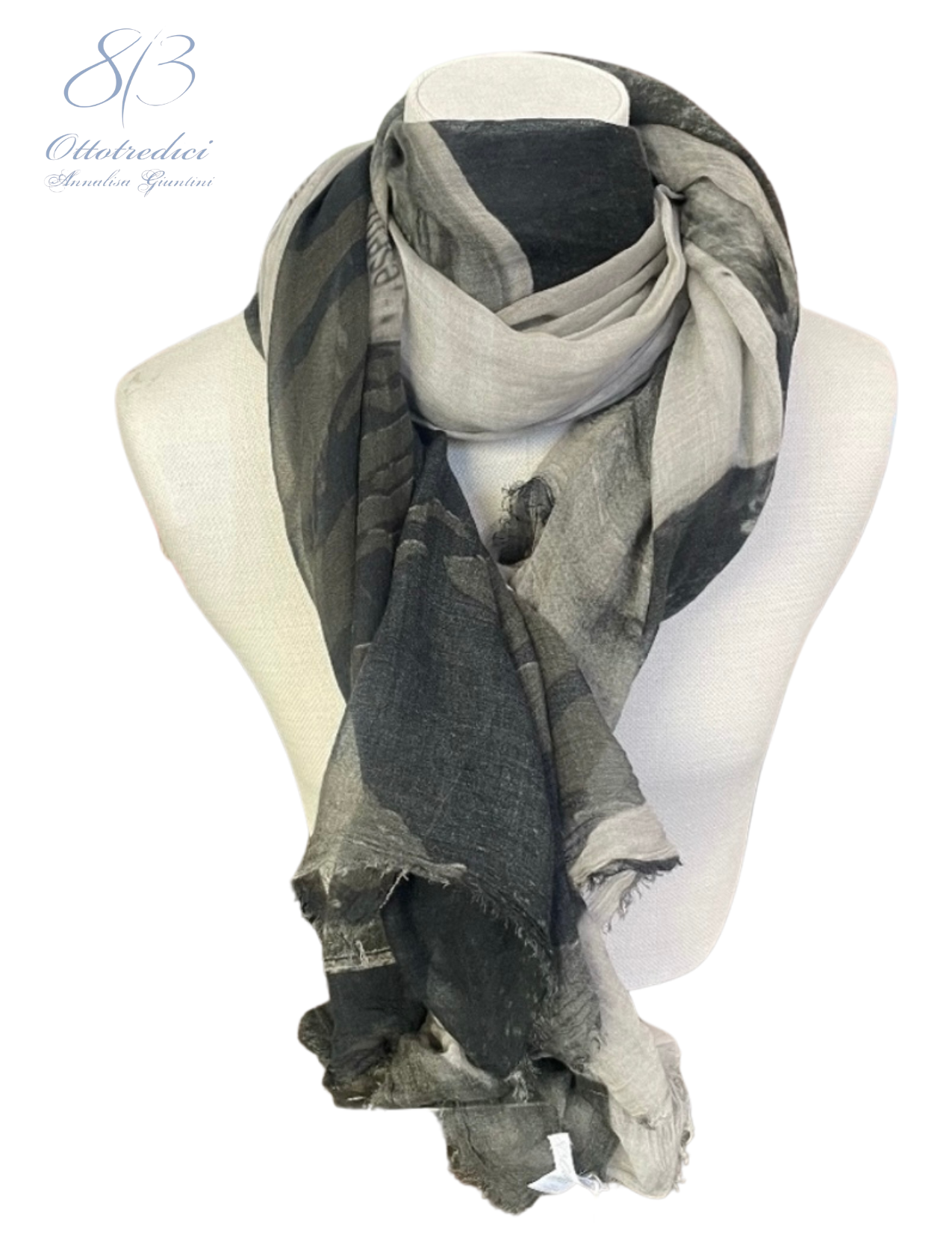 813 Ottotredici Jimi Hendrix Print Scarf - Main Image