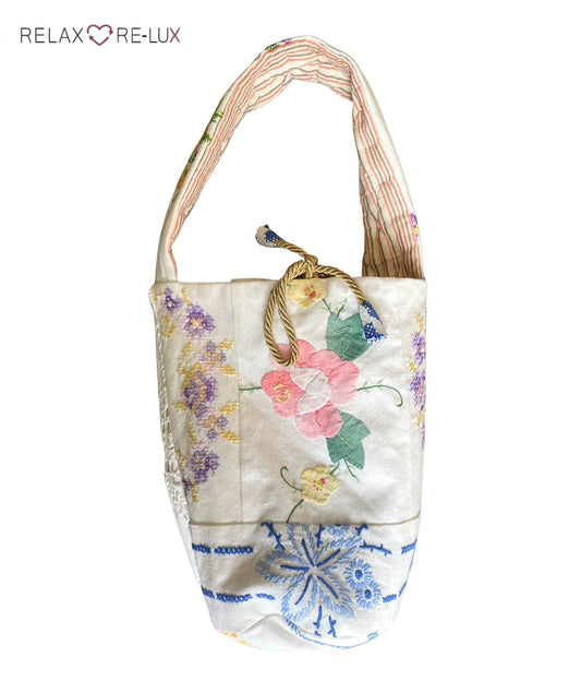 Relax Re-Lux “Ponza 2” Upcycled Cotton Bag White