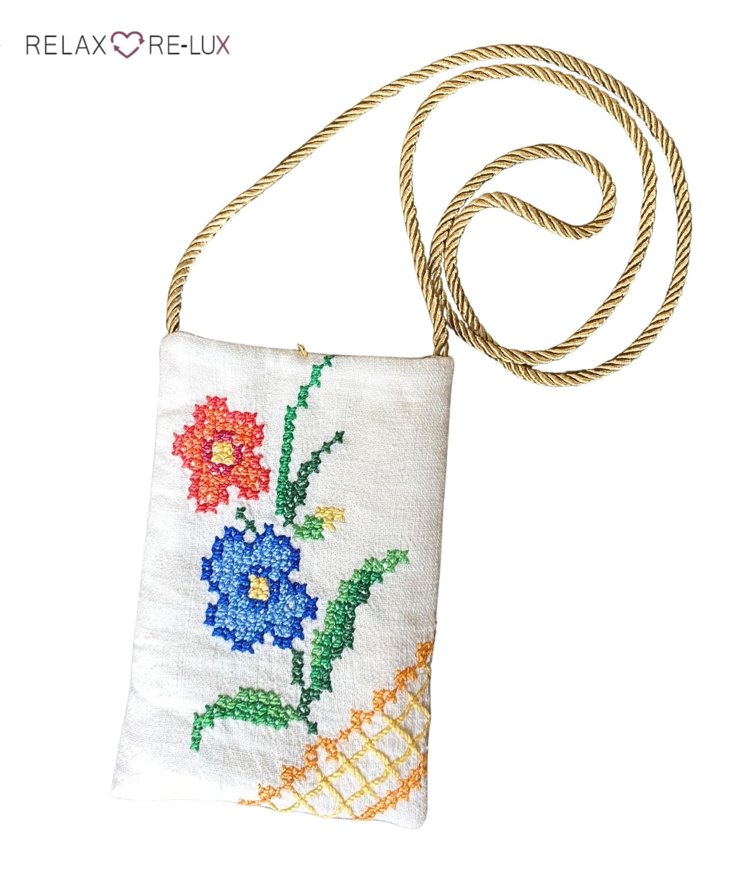 Relax Re-Lux “Vulcano” Upcycled Cotton Bag White