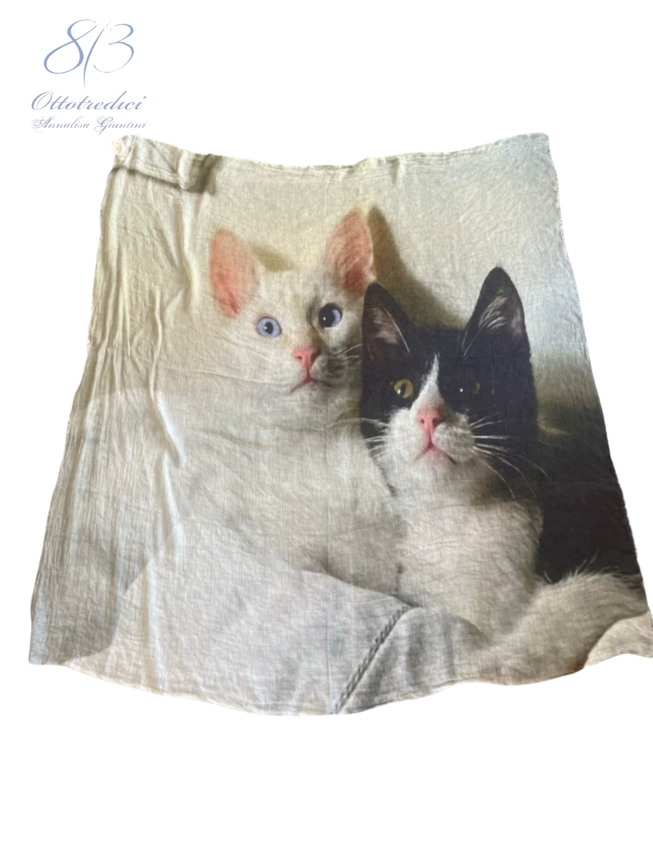 813 | Ottotredici | Cat Print Scarf