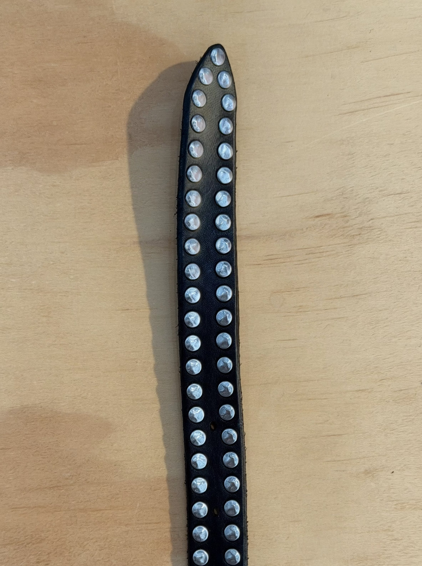 Campomaggi Leather Studded Belt in Black
