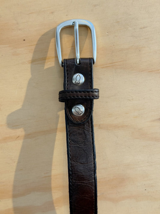 Campomaggi Leather Belt in Grigio