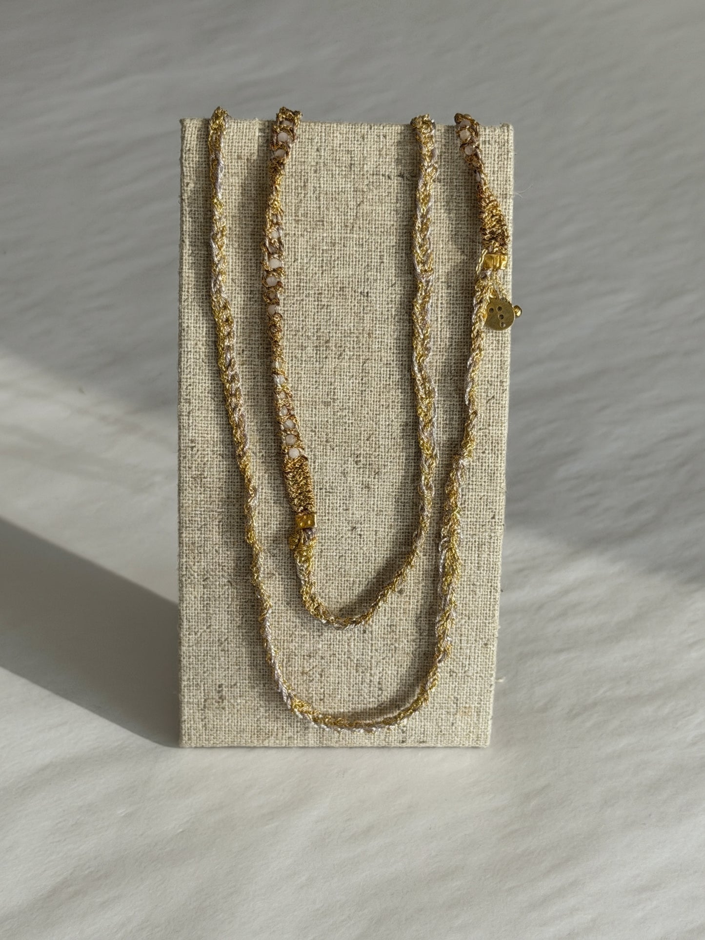 Dag Gioielli Gold & Silver with Kunzite Necklace