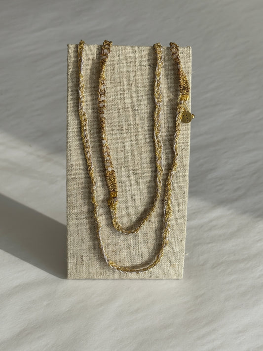 Dag Gioielli Gold & Silver with Kunzite Necklace