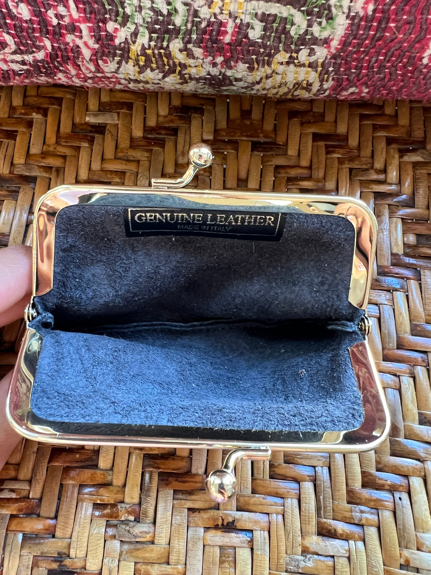 Boheme Wallet - Kiss Lock Frame in Dark Grey