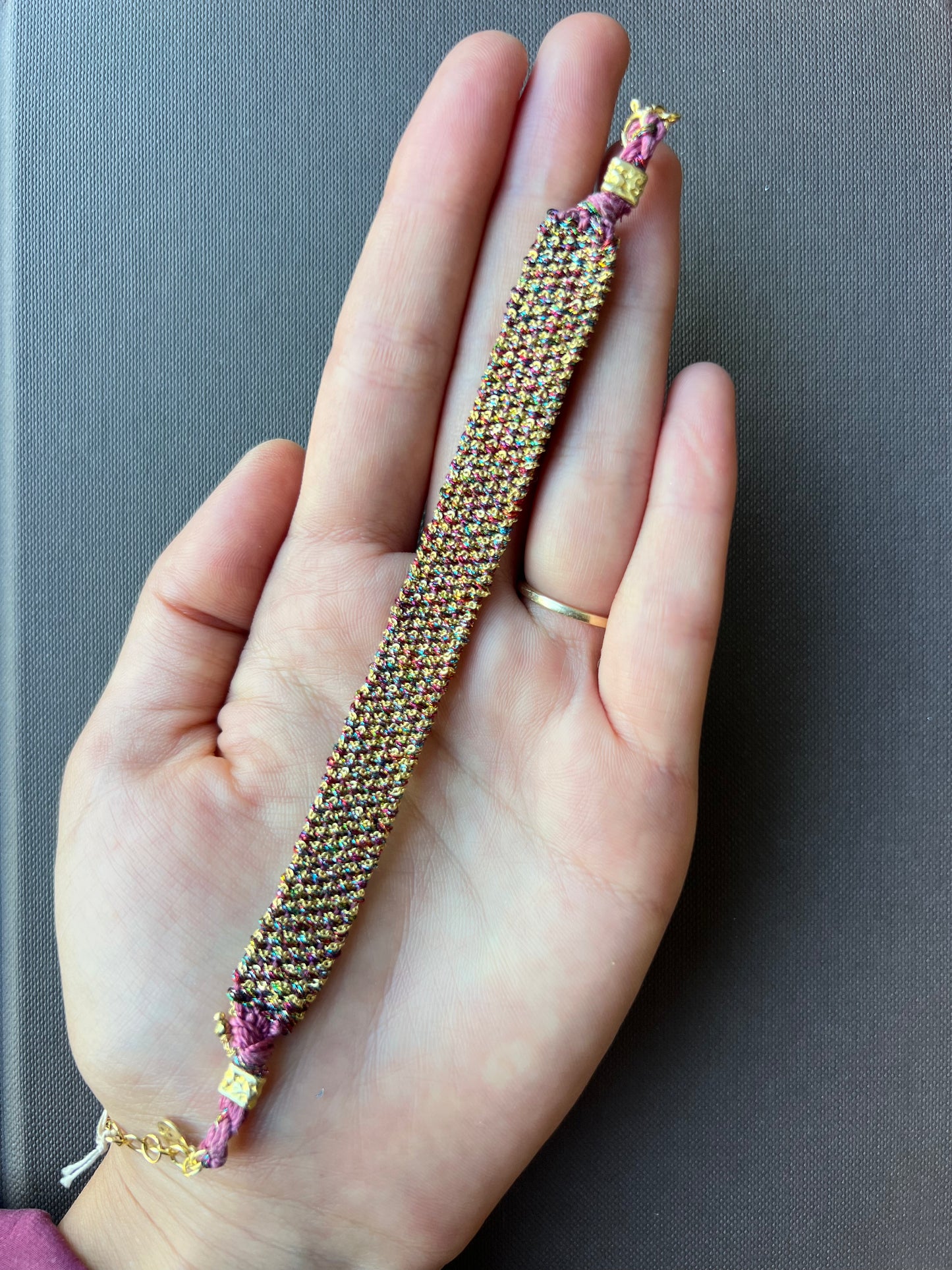 DAG Woven Briliant Gold Bracelet