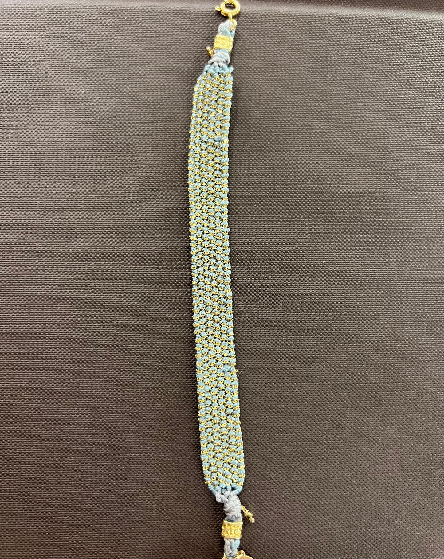 DAG Textured Brilliant Gold Bracelet