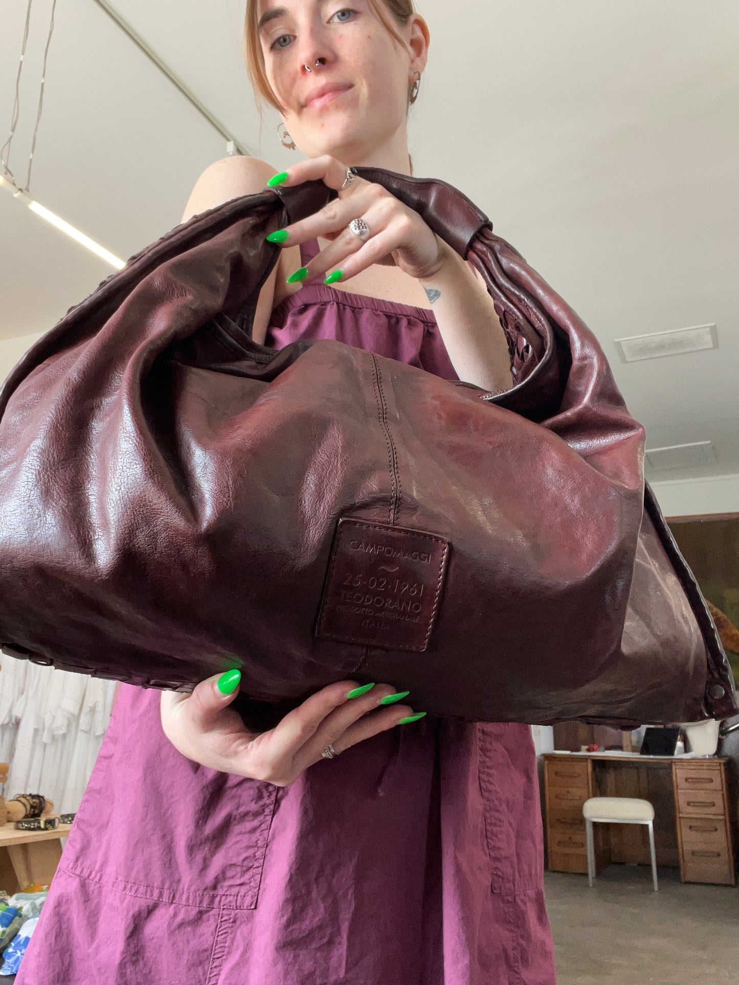 Campomaggi Woven Leather Bag