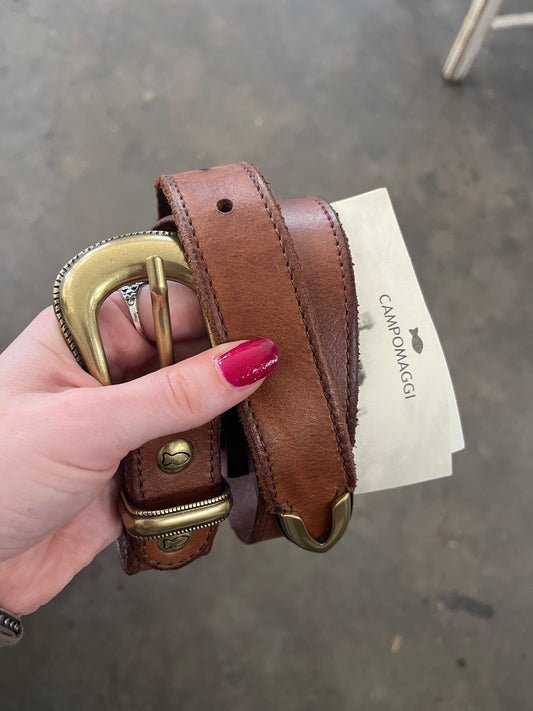 Campomaggi Brown Leather Belt