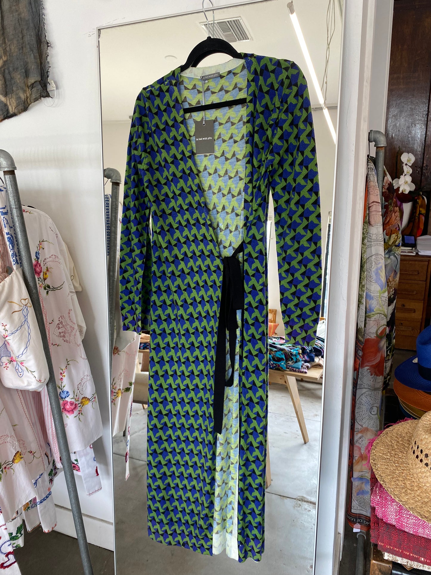 Green Long Cardigan In Bed With You