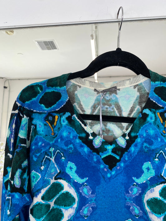 Blue and Green In Bed With you Sweater