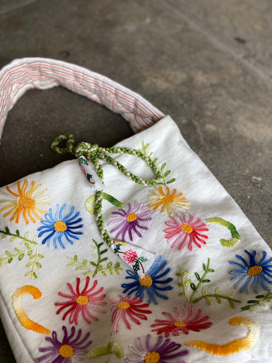 Relax Re-Lux “Ponza” Upcycled Cotton Bag White