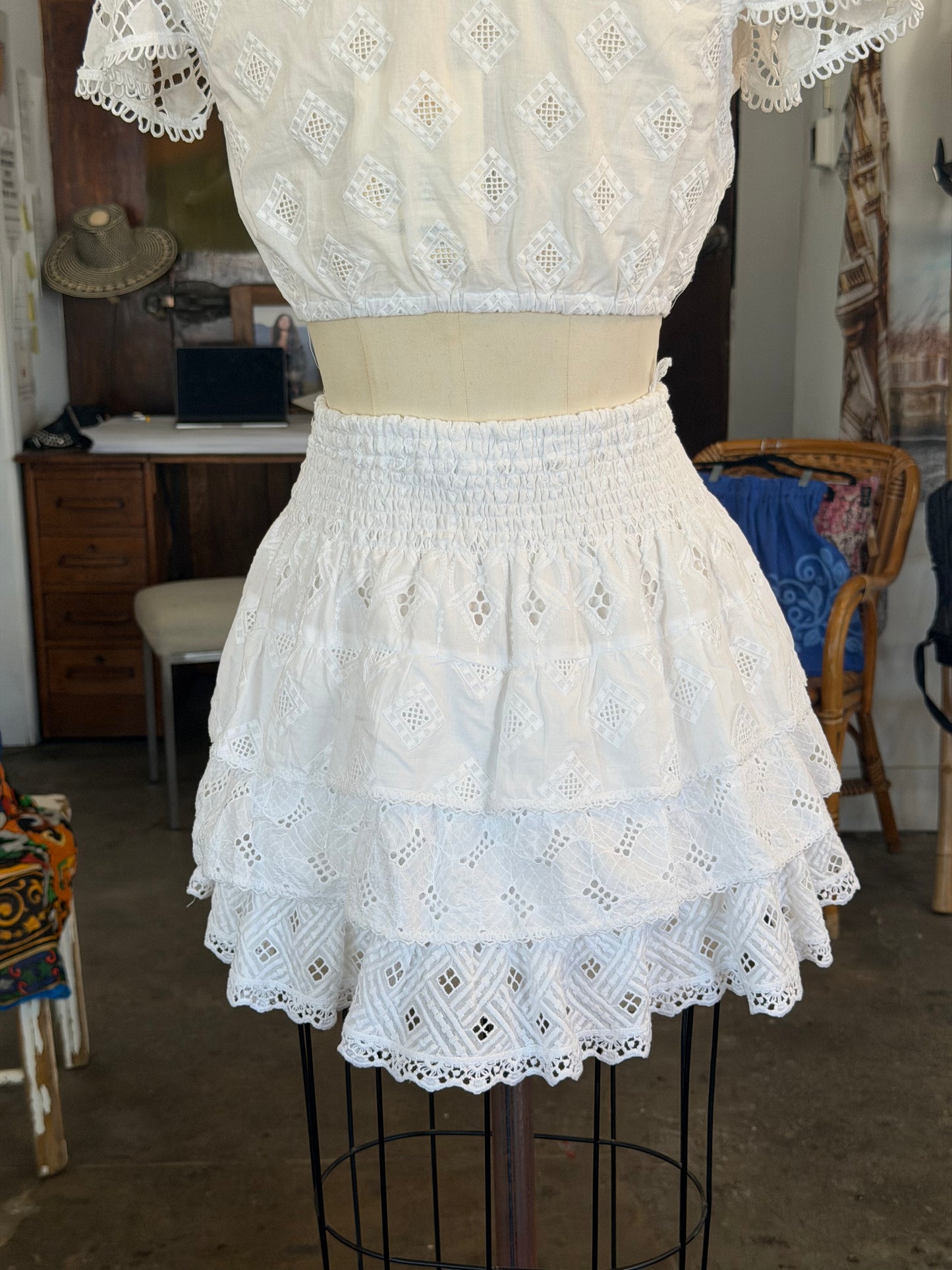 Temptation Positano Sedano Skirt in White
