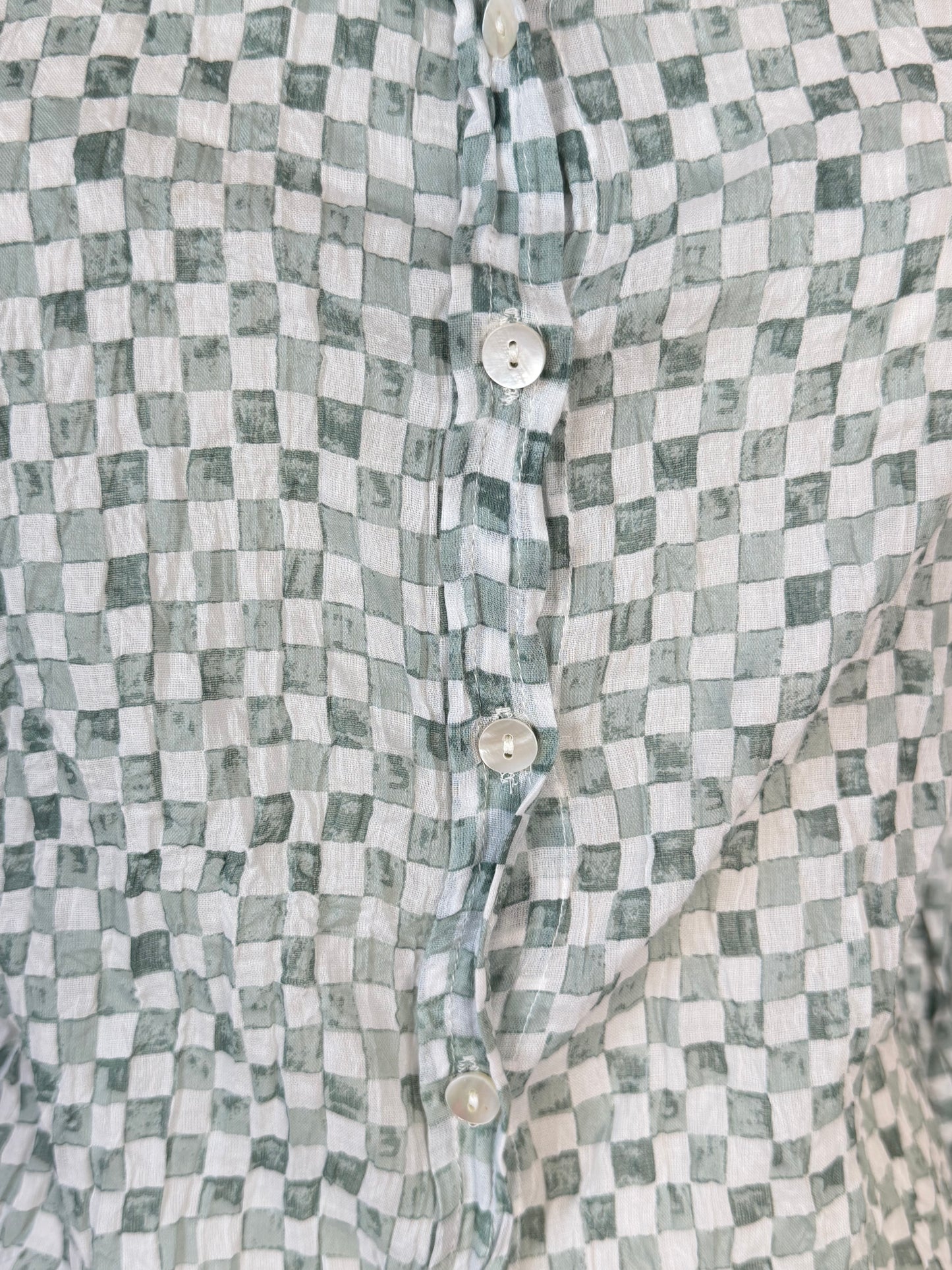 Nimbu Long Sleeve Button Down Shirt in Checks Grey