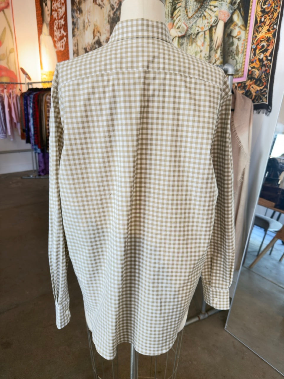 Emanuele Maffeis Art. Nobel Mod. Ilenia Checkered Button Down Shirt