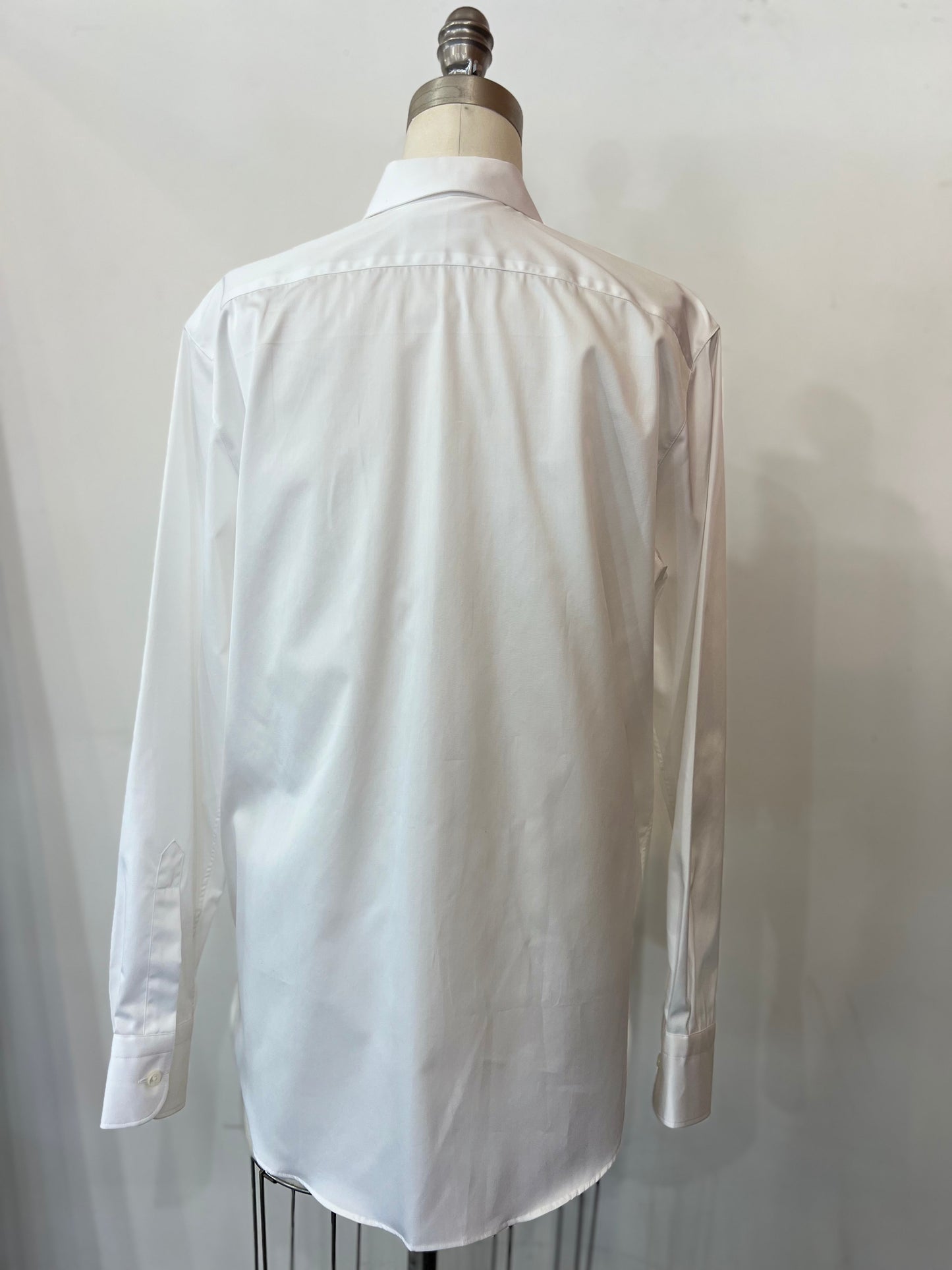 Emanuele Maffei's Button Down Long Sleeve White Shirt