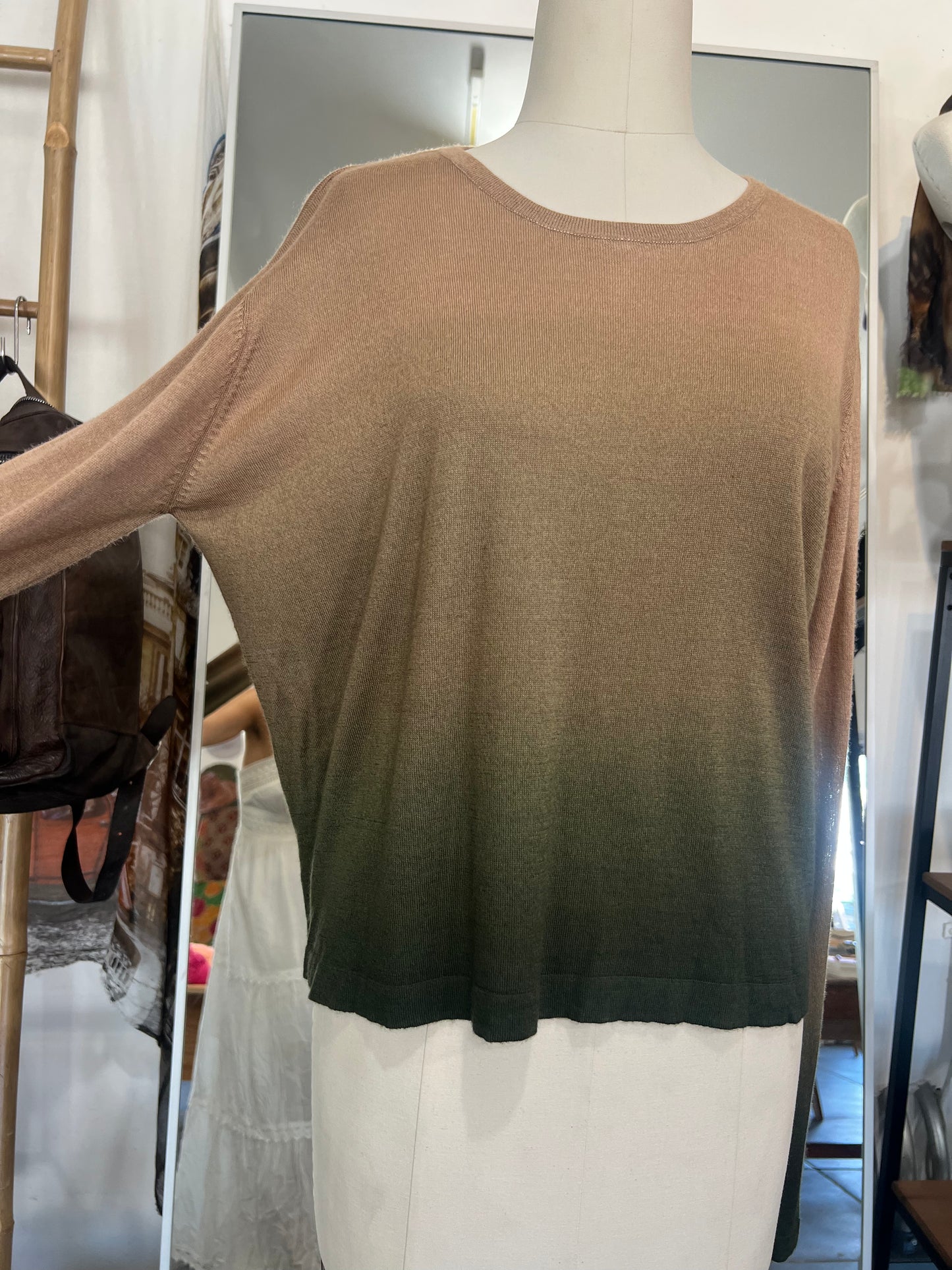 Parker Blue Cashmere Ombre Sweater
