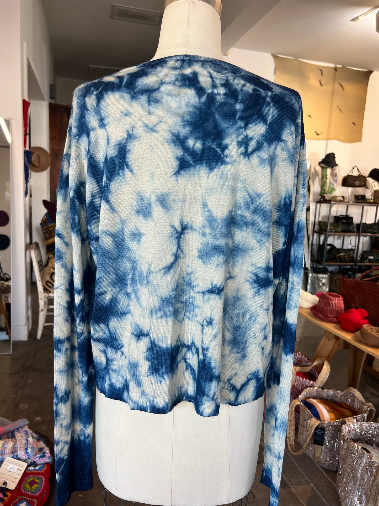 Parker Blue Cashmere Sweater