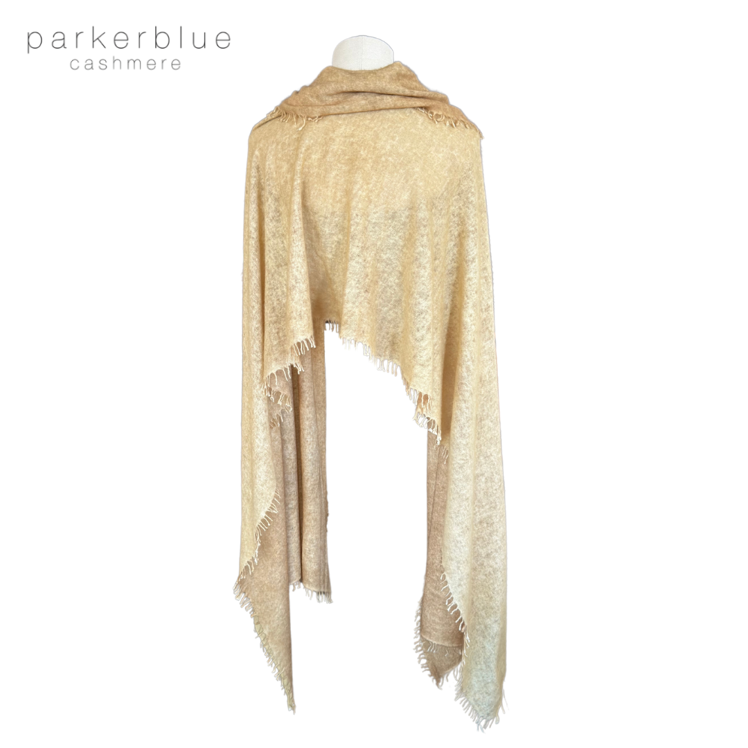 Parker Blue Felted Cashmere Scarf
