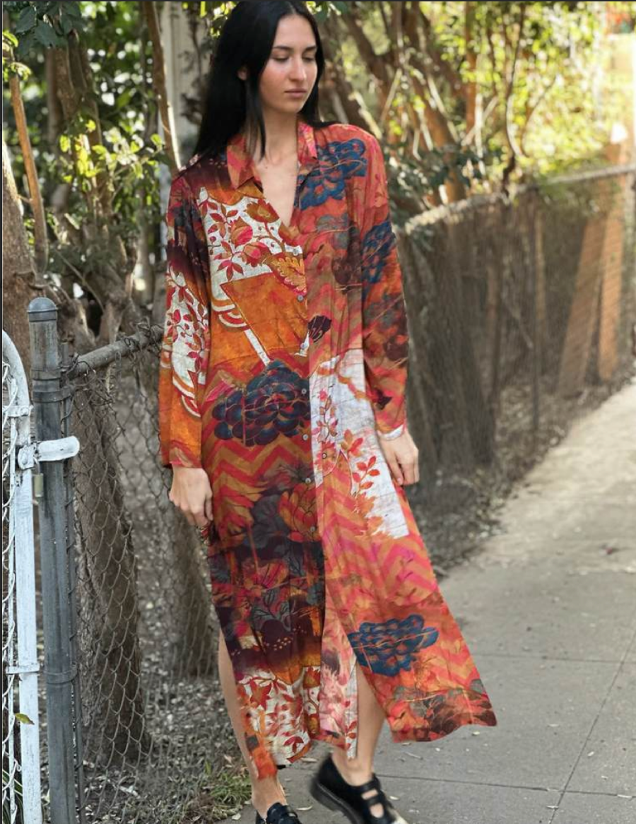 Yavi Long Shirt Dress