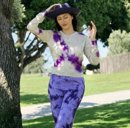 Parker Blue Cashmere Cardigan