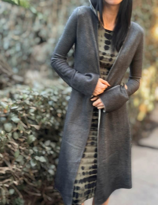 Parker Blue Reversible Felted Cashmere Sweater