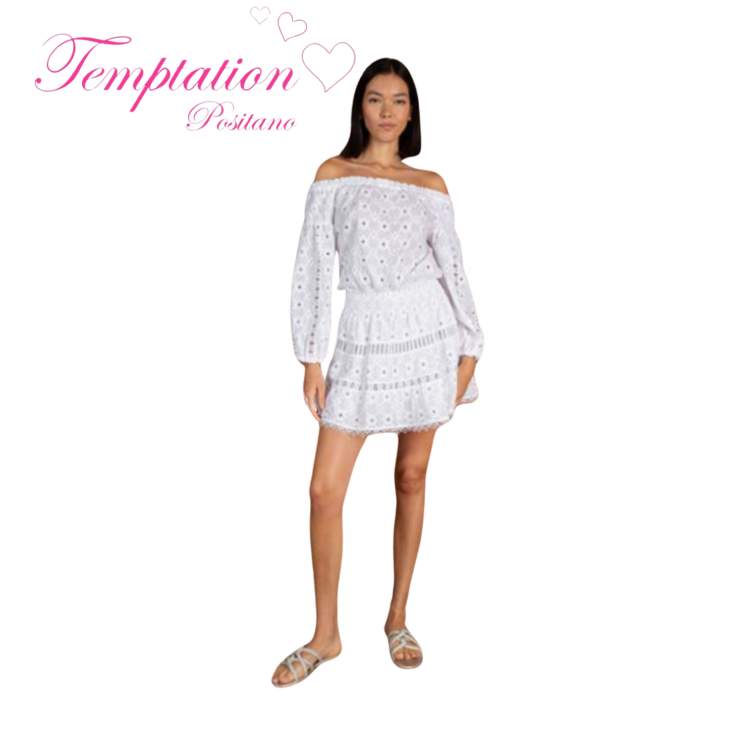 Temptation Positano Pantani Off the shoulder Mini Dress