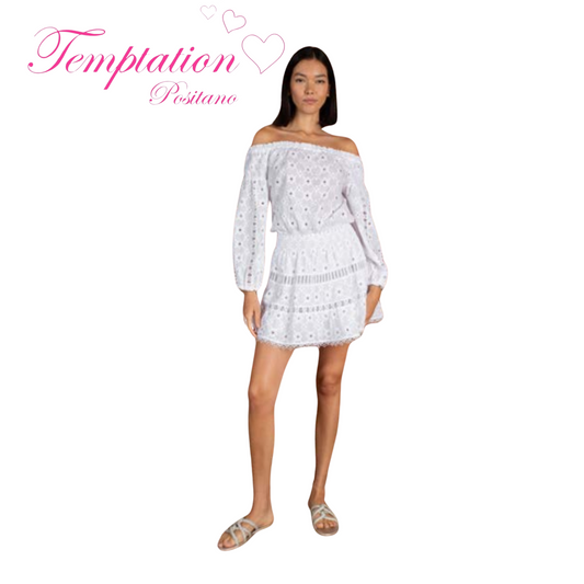Temptation Positano Pantani Off the shoulder Mini Dress
