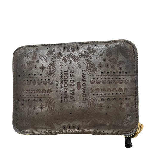 Campomaggi Lazer Cut Wallet in Grigio