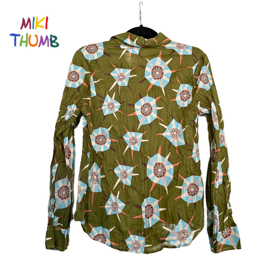 Miki Thumb Classic Shirt in Meteor Olive
