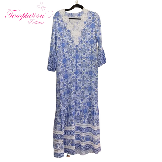 Temptation Positano Saline Maxi Dress in Summer Blue