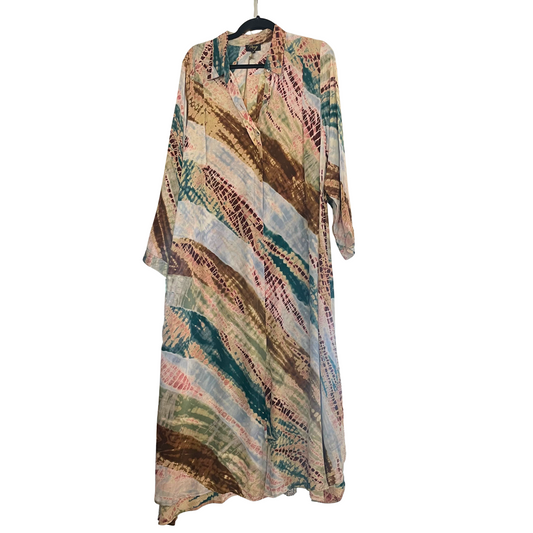 Raag Long Sleeve Tie Dye Print Dress