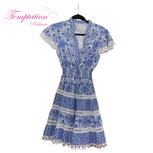 Temptation Positano Parana Mini Dress in Summer Blue