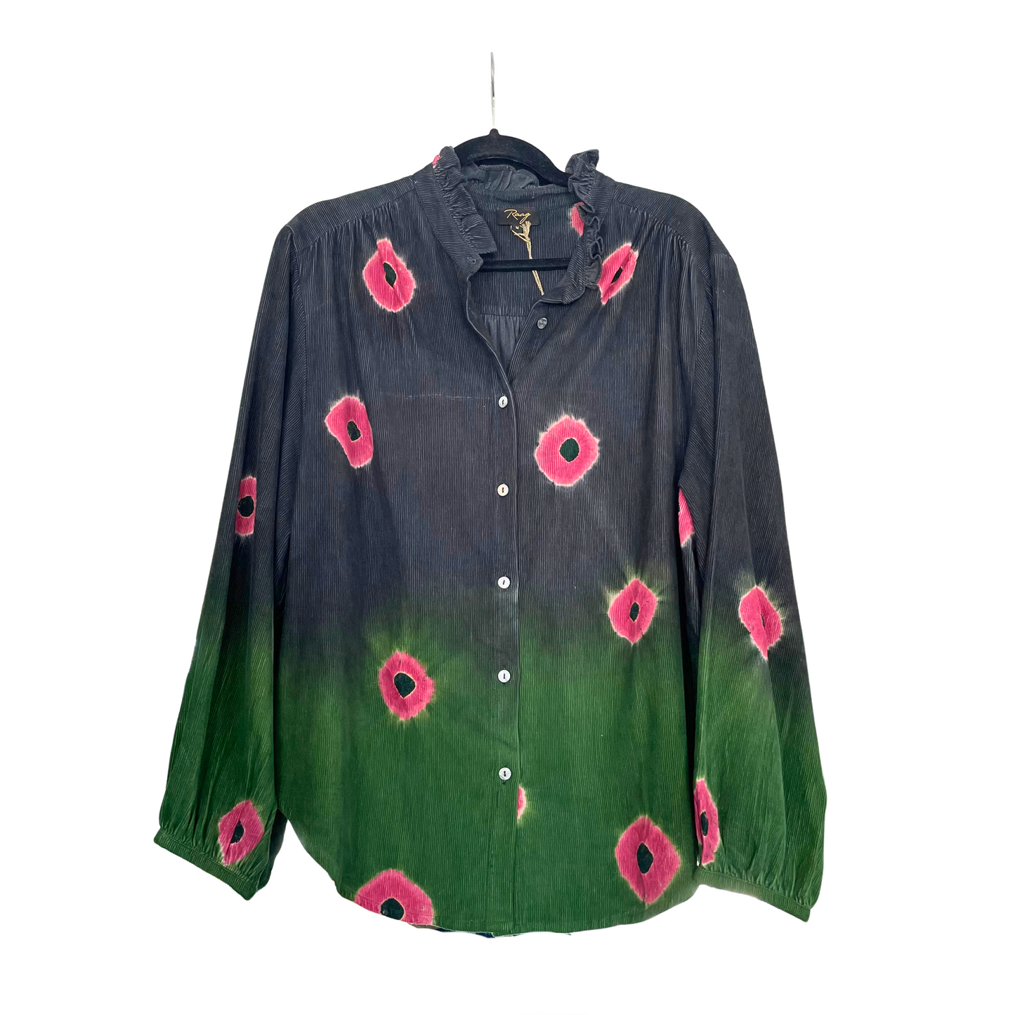 Raag Tie Dye Corduroy Button Up Shirt