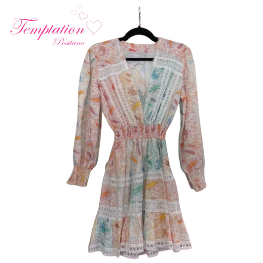 Temptation Positano Idice Mini Dress in Multi Cashmere