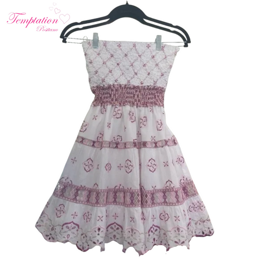 Temptation Positano Olona Strapless Mini Dress in Pink