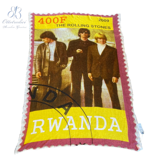 813 Ottotredici Rolling Stones Rwanda Print Scarf