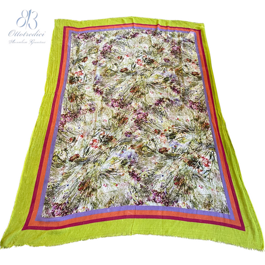 813 Ottotredici Floral Print Scarf
