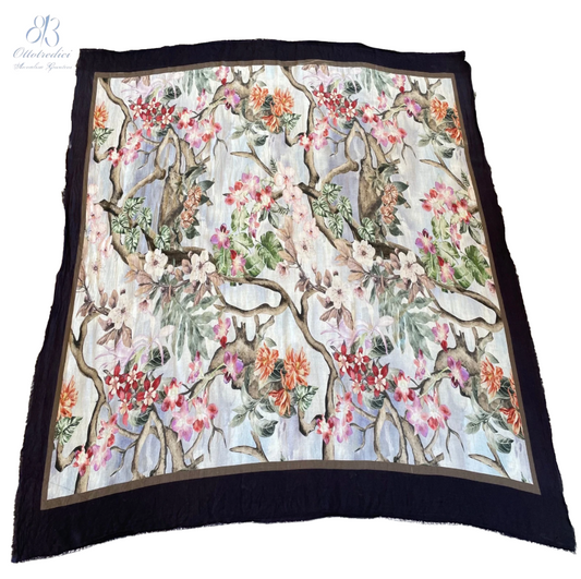 813 Ottotredici Floral Print Scarf