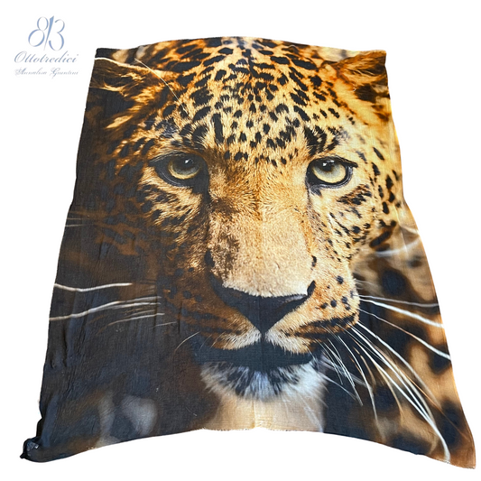 813 Ottotredici Tiger Print Scarf