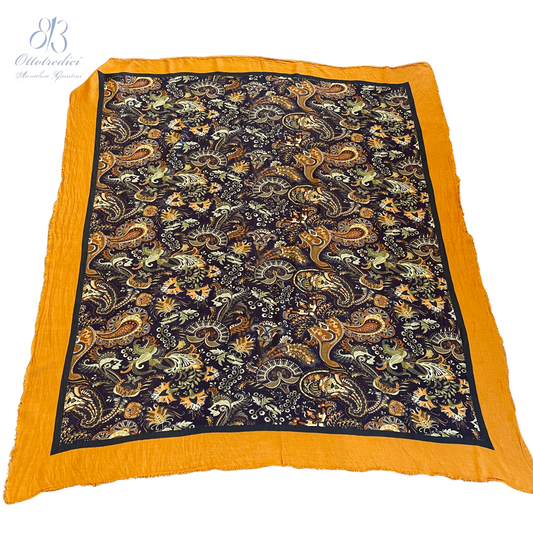 813 Ottotredici Paisley Print Scarf