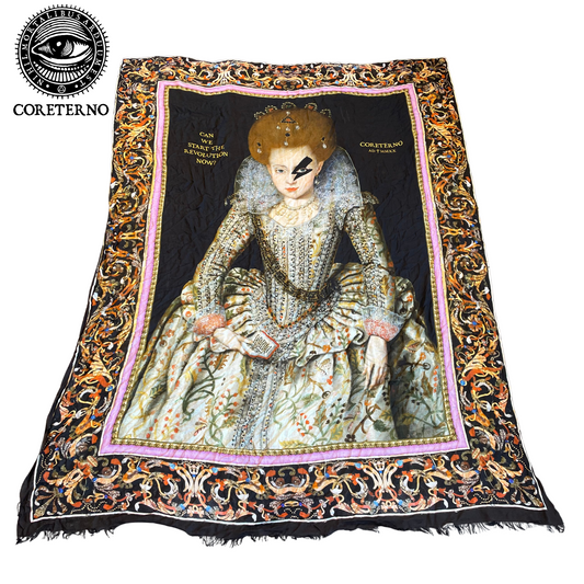 Coreterno Gothic Elizabethan Print Scarf