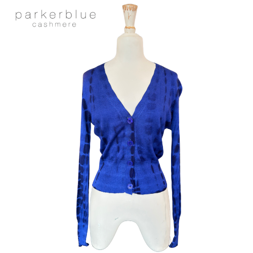 Parker Blue Cashmere Cardigan 