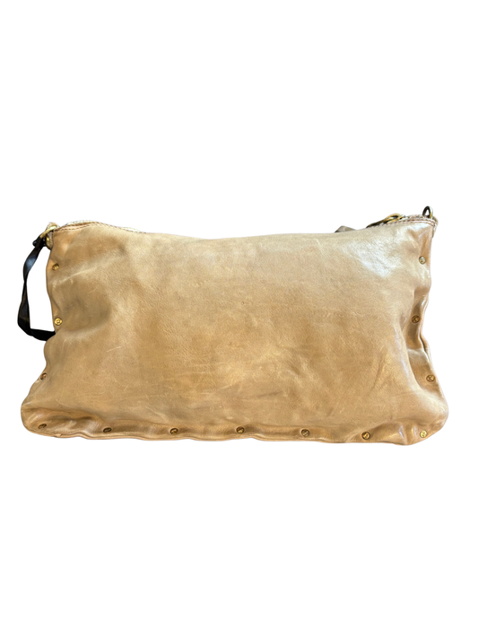 Campomaggi Leather Bag/Clutch in Ghiaccio