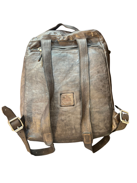 Campomaggi Leather Backpack in Grigio