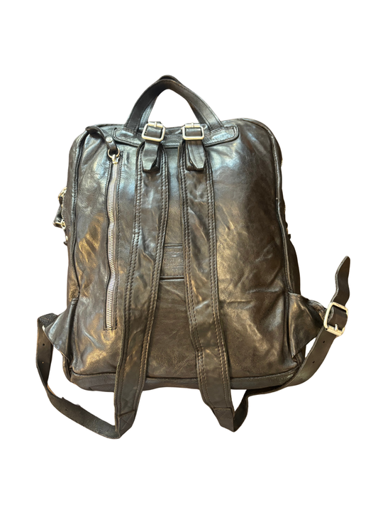 Campomaggi Leather Backpack in Nero