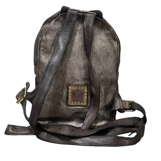 Campomaggi Metallic Mini Backpack in Grigio