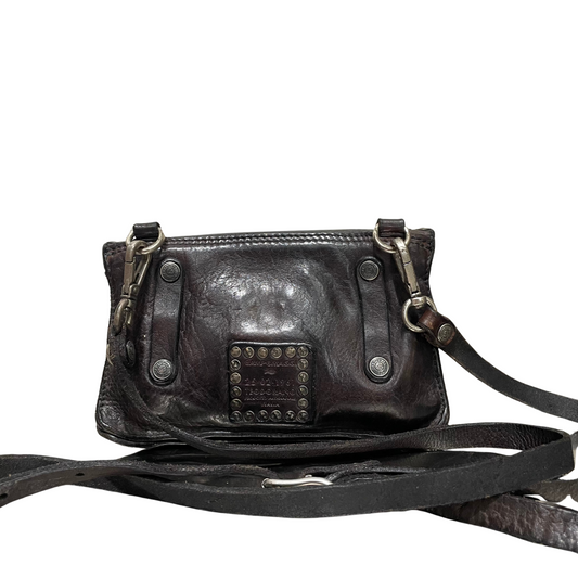 Campomaggi Riveted Crossbody Bag in Nero
