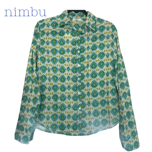 Nimbu Zu Shirt in Ikat Peacock