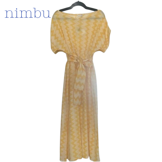 Nimbu Bimala Dress in Shibori Lemon
